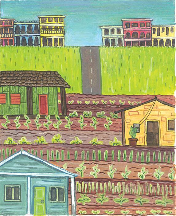 Cuban Meeting Ground, illustration by Ruby Thompson