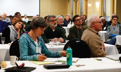group of people at conference
